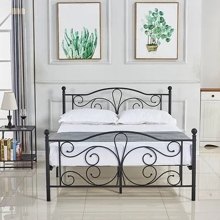 Link to Contemporary Black Metal Platform Bed Similar Items in Bedroom Furniture