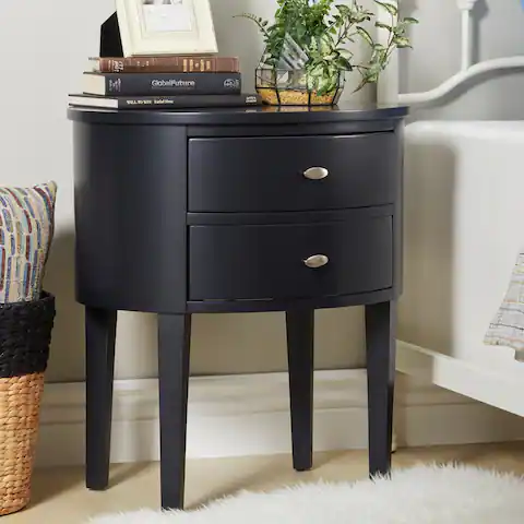 Aldine 2-drawer Oval Wood Accent Table by iNSPIRE Q Bold