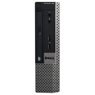 Refurbished Dell OptiPlex 780 USFF Intel Core 2 Duo E8400 3.0G 4G DDR3 160G DVD Win 10 Pro 1 Year Warranty - Silver