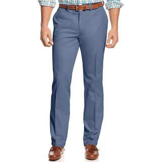 Tommy Bahama Big and Tall Del Chino Flat Front Pants Dockside Blue 44 x 30
