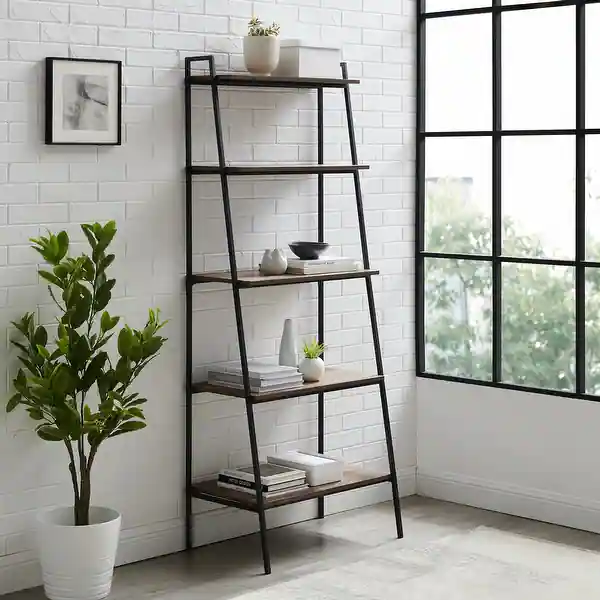 Carbon Loft Lahuri 72-inch Open Ladder 5-shelf Bookshelf