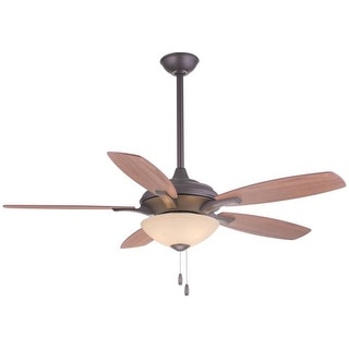 MinkaAire Hilo 52" 5 Blade Indoor Ceiling Fan with Blades and Light Kit Included
