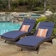 Thumbnail 9, Salem Outdoor Chaise Lounge Cushions (Set of 2) (Cushions Only) by Christopher Knight Home. Changes active main hero.