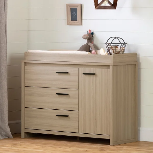 South Shore Lensky Changing Table with Integrated Light