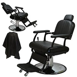 LCL Beauty Extra Large Classic Style Reclining Hydraulic Salon Chair
