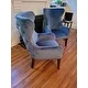 Madison Park Irvine Blue Nailhead Trim Accent Chair 1 of 2 uploaded by a customer