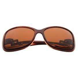 Zodaca Women 59-mm 100% UV Protection UV400 Polarized Rhinestone Arm Sunglasses Eyewear