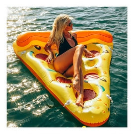 Inflatable Pizza Floating Bed Floating Mat Row