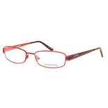 Converse Opthalmic Eyeglass Modified Rectange Metal Frame Sound Track Red