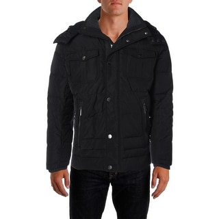 London Fog Mens Down Quilted Coat - S