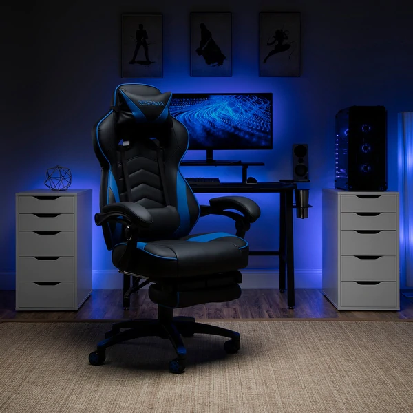 RESPAWN 110 Racing Style Gaming Chair, Reclining Ergonimic Gaming Chair with Footrest