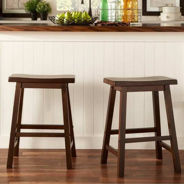 slide 2 of 40, Salvador Saddle Seat Counter Stool (Set of 2) by iNSPIRE Q Bold