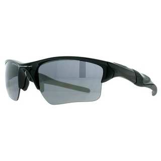 OAKLEY Sport Half Jacket 2.0 XL Men's OO9154-01 Polished Black Gray Sunglasses - 62mm-15mm-133mm