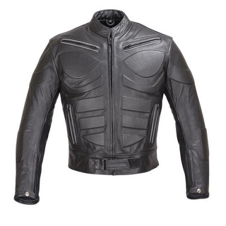 Men Motorcycle Biker Armor Leather Jacket by Xtreemgear Black MBJ009