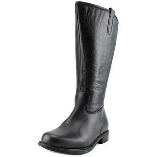 David Tate Best-20 Round Toe Leather Knee High Boot