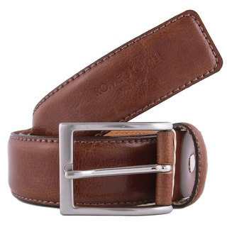 Romeo Gigli U284/35 TOBACCO Tan Leather Adjustable Belt