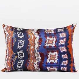 G Home Collection Luxury Tangerine Tribe Pattern Jacquard Pillow 14"X20"