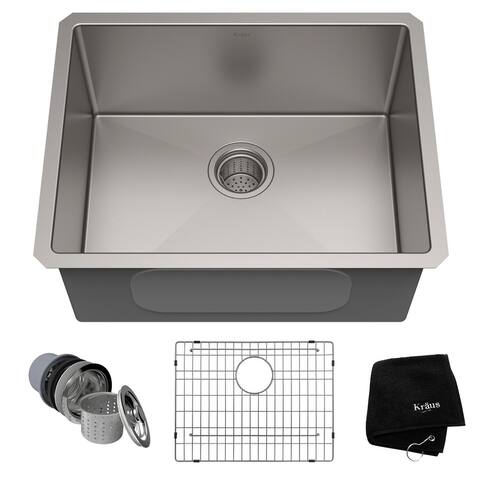 KRAUS Standart PRO Stainless Steel 23 inch Undermount Kitchen Sink