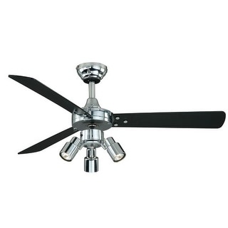 Vaxcel Lighting F0003 Cyrus 42" 3 Blade Indoor Ceiling Fan - Light Kit and Fan Blades Included