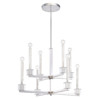 Metropolitan N6871 8 Light 2 Tier Candle Style Chandelier from the Chadbourne Collection