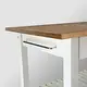 Thumbnail 24, 2-shelf Natural Solid Wood Top Kitchen Island - N/A. Changes active main hero.