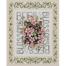Bucilla Bees & Blossoms Counted Cross Stitch Kit