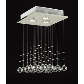 Modern Crystal Ball Chandelier Raindrop Light Lighting Fixture