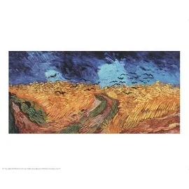 ''Wheatfield with Crows, 1890'' by Vincent van Gogh Mini-Prints Art Print (24 x 30 in.)