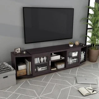 Link to Furniture of America Rasa 72-inch Multi-functional Storage TV Console Similar Items in As Is