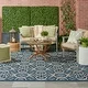preview thumbnail 20 of 71, Nourison Caribbean Floral Geometric Indoor/Outdoor Area Rug 7'10" x 10'6" - Navy