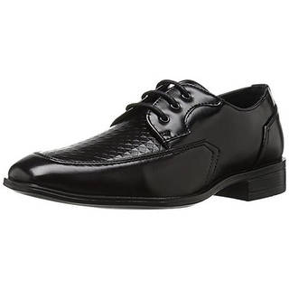 Stacy Adams Boys Faxon Oxfords Textured Faux Leather