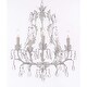 Gallery T40-626 Versailles 5 Light 1 Tier Wrought Iron and Crystal Chandelier