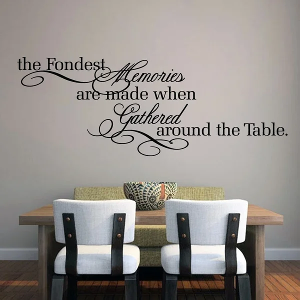 The Fondest Memories Kitchen Wall Decal - 60" x 22"