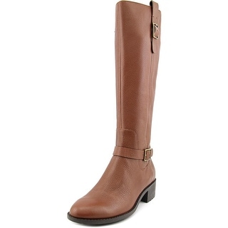 Cole Haan Kenmare Boot Women Round Toe Leather Brown Knee High Boot