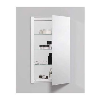 Robern RC1626D4FP1 R3 16" x 26" x 4" Plain Single Door Medicine Cabinet with Rev