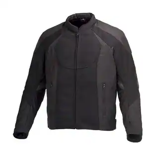 Men MotorcycleTextile Mesh Race Jacket CE Protection Black MBJ061