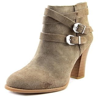 INC International Concepts Jaydie Round Toe Suede Ankle Boot