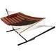 Rope Hammock with Stand Pad & Pillow - Portable - Choose Color - Thumbnail 13