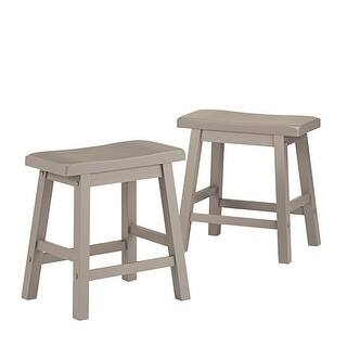 Salvador 18-in. Backless Saddle-seat Stools (Set of 2) by iNSPIRE Q Bold - Stool