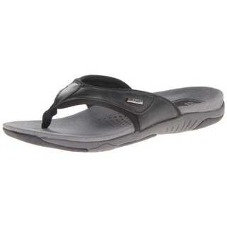 Propet Mens Harrison Leather Slide Thong Sandals - 8 extra wide (eee)