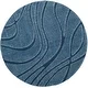 preview thumbnail 75 of 103, SAFAVIEH Florida Shag Sigtraud Abstract Waves 1.2-inch Area Rug
