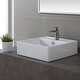 Kraus Elavo 18 1/2 inch Square Porcelain Ceramic Vessel Bathroom Sink - Thumbnail 25