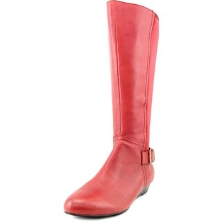 Array Peace W Round Toe Leather Mid Calf Boot