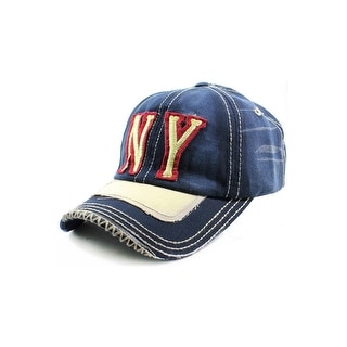 NY Distressed Baseball Cap