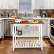 Thumbnail 15, 2-shelf Natural Solid Wood Top Kitchen Island - N/A. Changes active main hero.