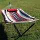 Rope Hammock with Stand Pad & Pillow - Portable - Choose Color - Thumbnail 28