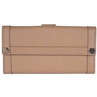 Gucci Women's 231839 Beige Leather GG Guccissima Continental Wallet Clutch