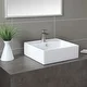 Kraus Elavo 18 1/2 inch Square Porcelain Ceramic Vessel Bathroom Sink - Thumbnail 30