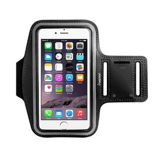 Insten Universal Sports Workout Gym Armband with Key Holder and Reflective Strip for iPhone 7/ 6s/ 6/ Samsung S3/ S4