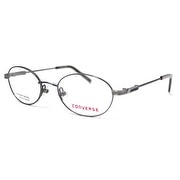 Converse Mens Opthalmic Eyeglass Round Metal Live Wire Slate